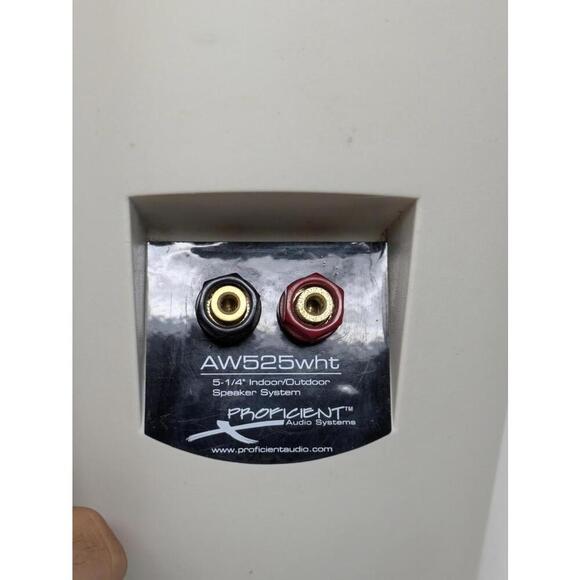 Proficient Speaker Reference All Weather Indoor Outdoor Wall Mountable AW-525 W - Picture 3 of 3